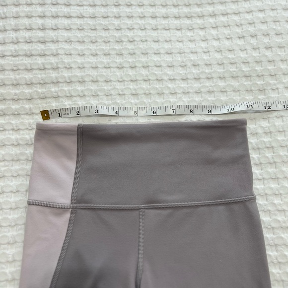 Athleta Elation Asymmetrical 7/8 Tight in Powervita Colorblock Lilac Stone - Picture 13 of 16